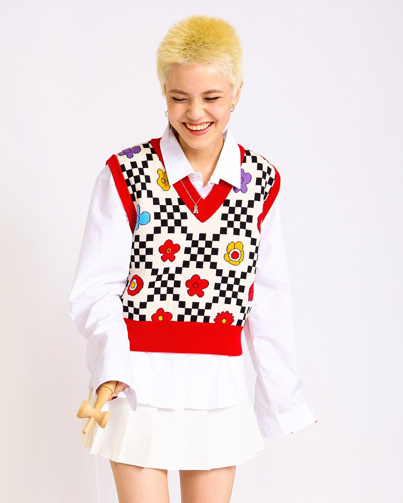 Kina and Tam Red and 2024 Yellow Marionette Cardigan size XL