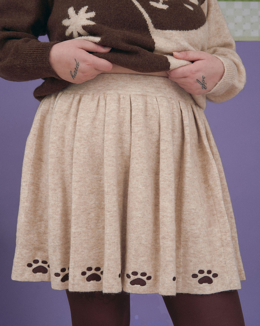 The Paws Pleat Skirt – Kina & Tam